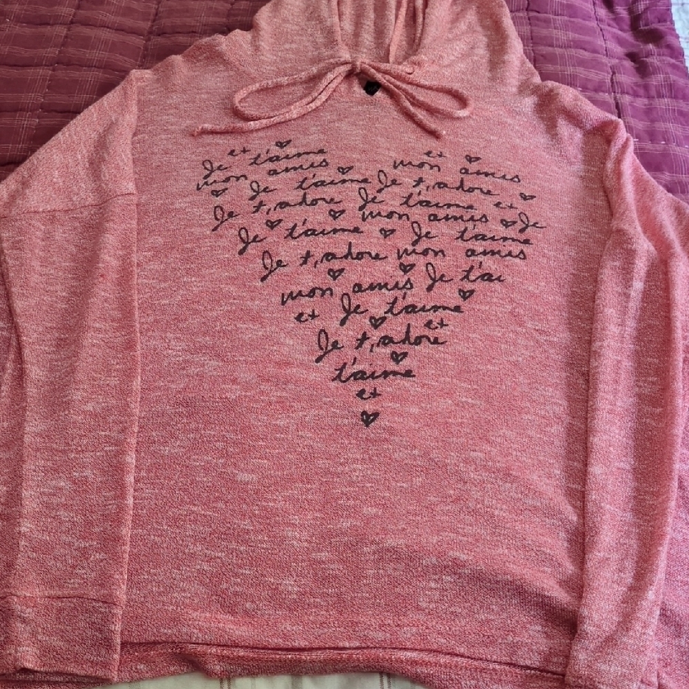 Pink Graphic Hoodie